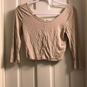 Tan crop top